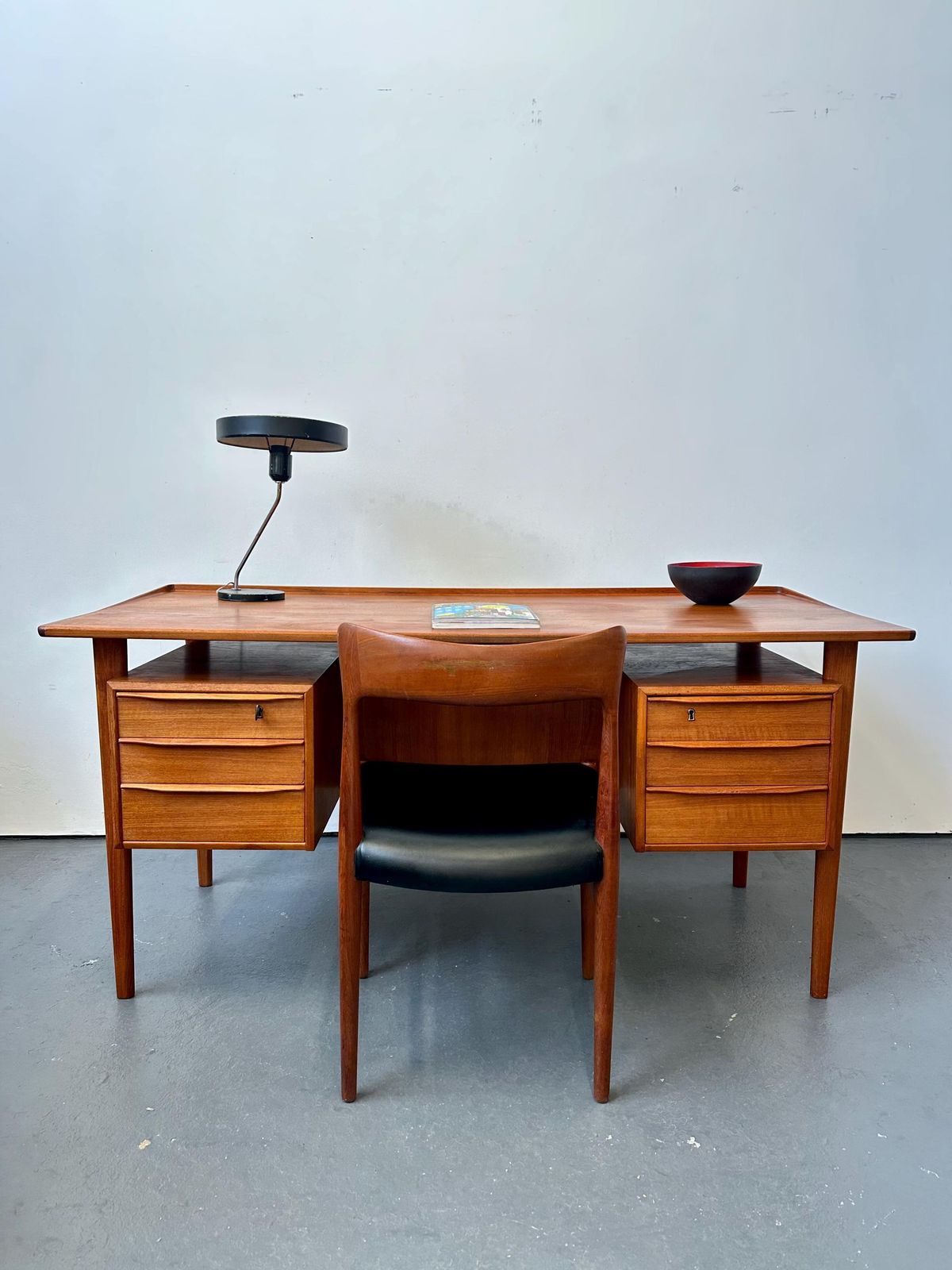 Vintage Danish Peter Lovig Nielsen Teak Desk For Hedensted Mobelfabrik, 1964. Vodder. Wegner photo vintage