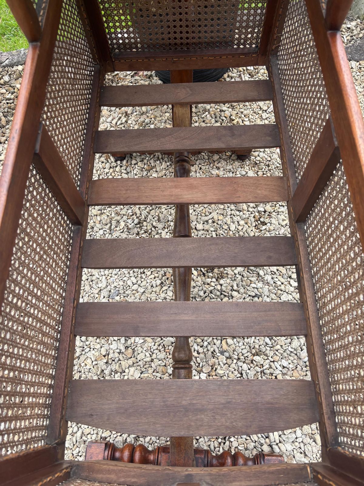 Antique William IV Mahogany And Rattan Rocking Crib. photo buy