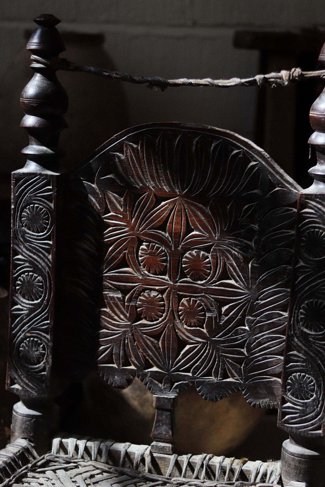Near Pair Of 19th Century Swat Valley Pidha Chairs photo for sale