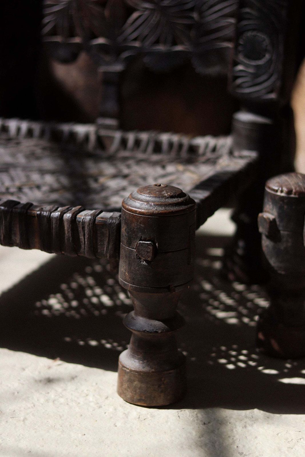 Near Pair Of 19th Century Swat Valley Pidha Chairs photo vintage