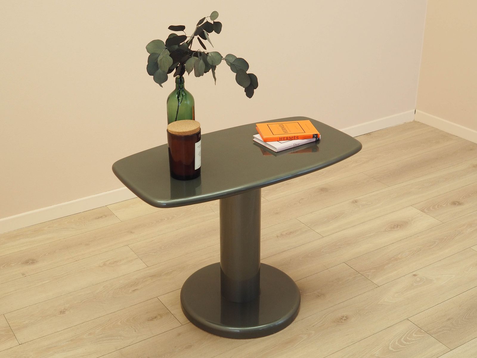 Grijze salontafel, Italiaans design, jaren 1970, Made In Italy photo for sale