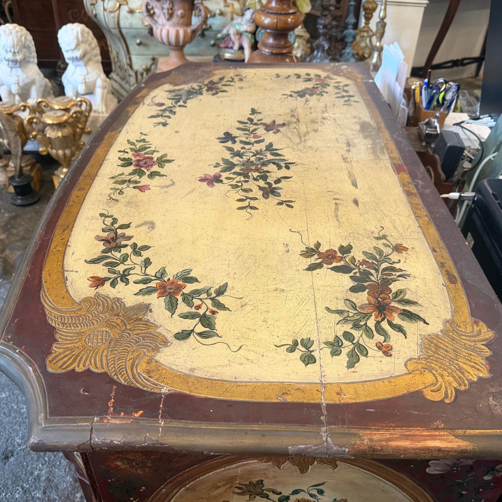 photo buy A Louis XV Lacquered Wood Venetian Commode In Original Condition