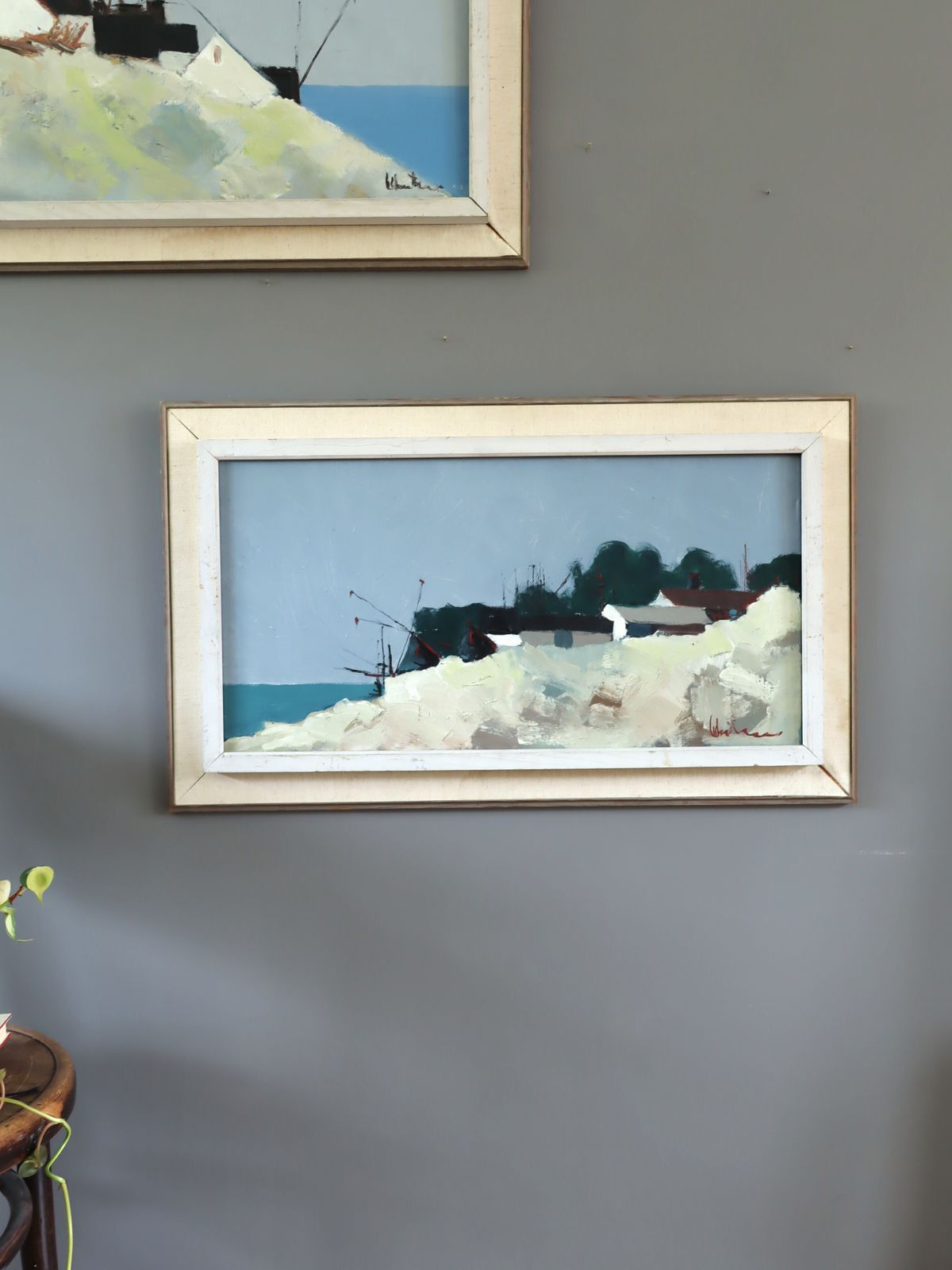 Cliffside By The Sea  Oil Painting photo for sale