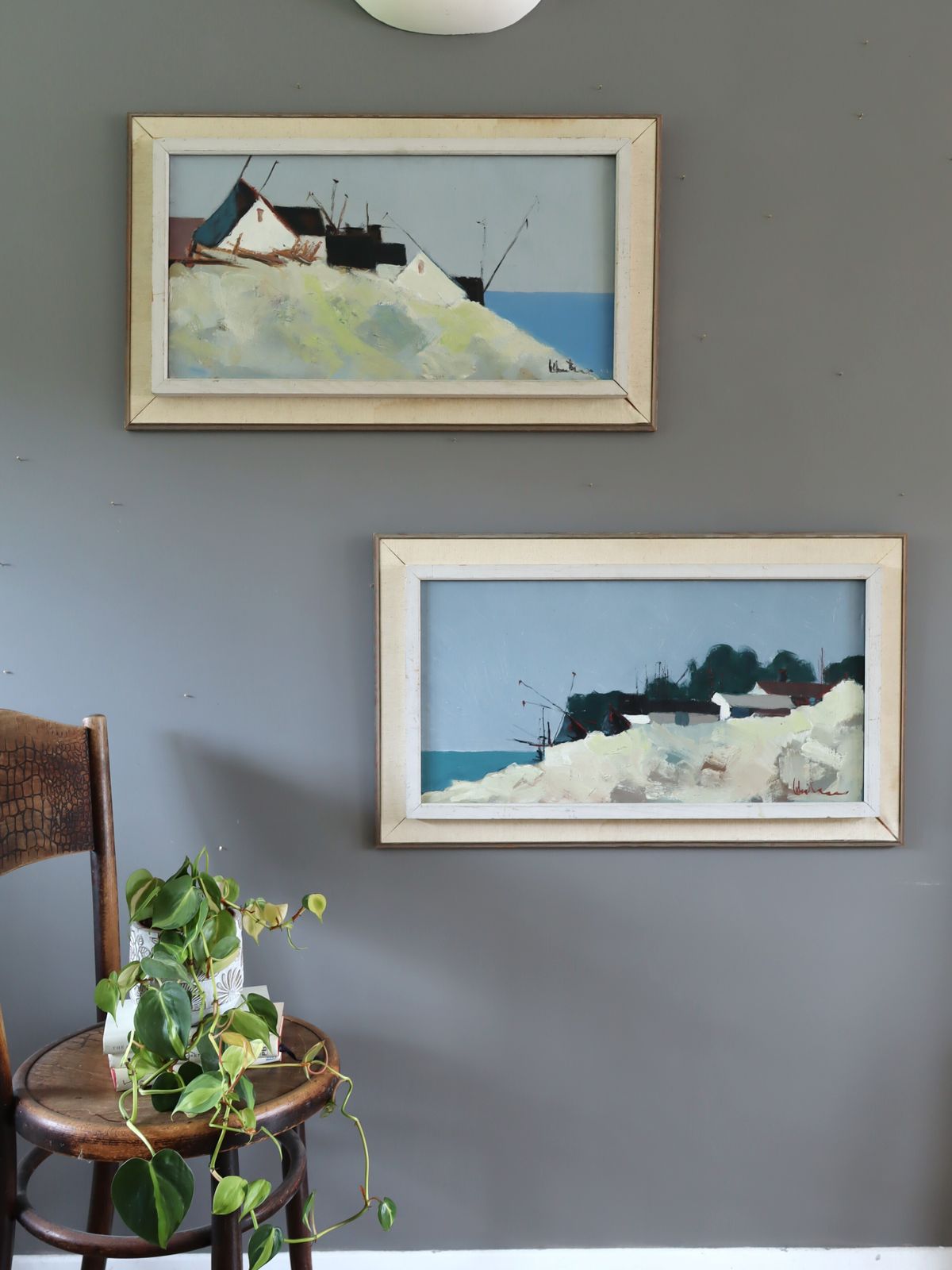 Cliffside Houses, olieverfschilderij photo furniture