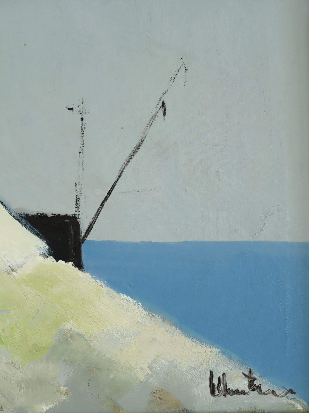photo for sale Cliffside Houses, olieverfschilderij