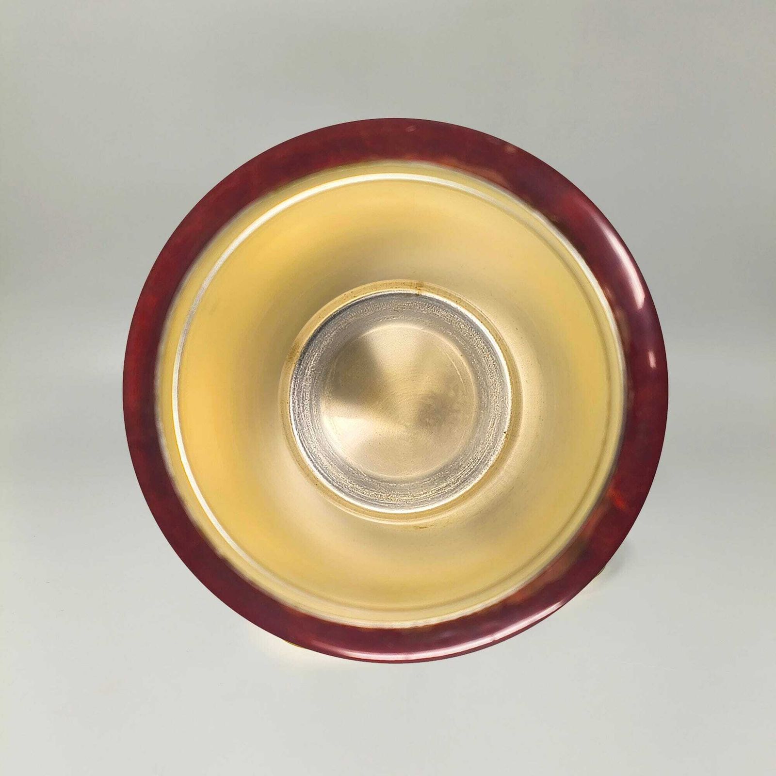 Shaker à cocktail vintage en parchemin rouge, Italie, années 1960 photo vinterior