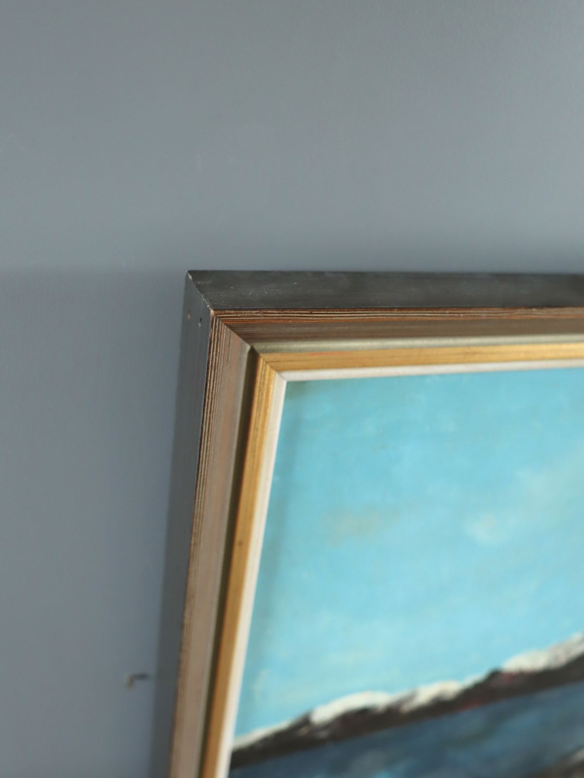 The Last Pine Oil Painting, Mid 20th Century photo 468.0
