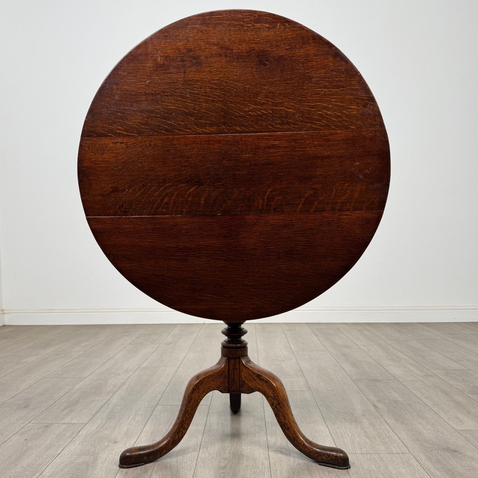Antique 18th Century Georgian Tilt Top Table In Golden Oak ( Af 5695 ) photo for sale