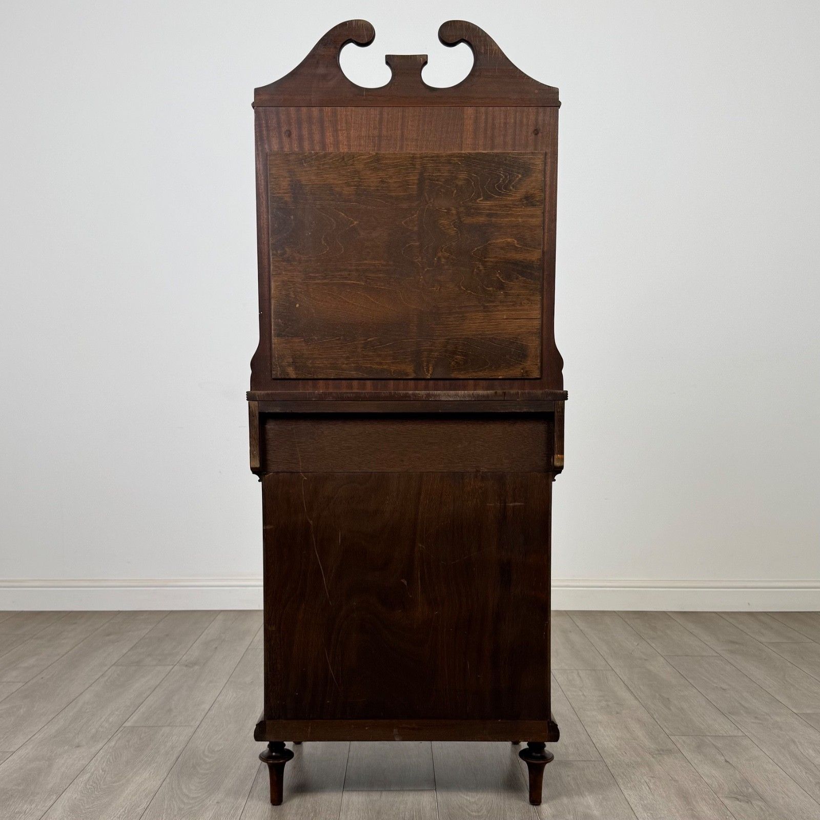 Antique 20th Century Narrow Cabinet In Yew Wood ( Af 5696 ) photo vinterior