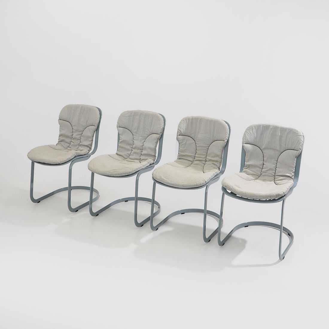 Set Of 4 “077” Chairs By Studio Cidue For Cidue, 1970s photo Furniture