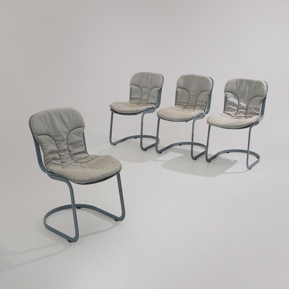 Set Of 4 “077” Chairs By Studio Cidue For Cidue, 1970s photo 1060.0