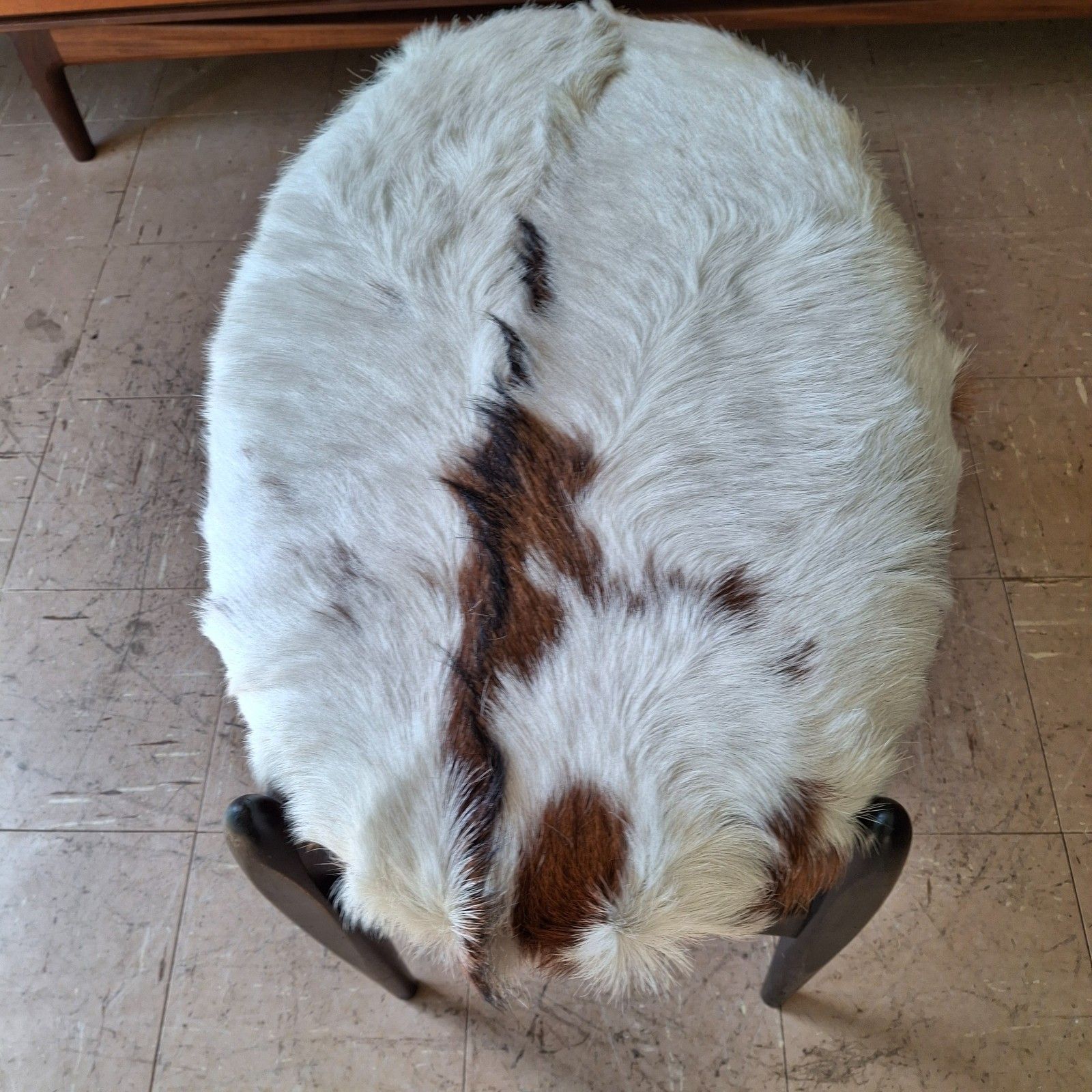 photo furniture Fab Vintage Mid Century Elliotts Of Newbury Teak Dressing Table Stool Goatskin