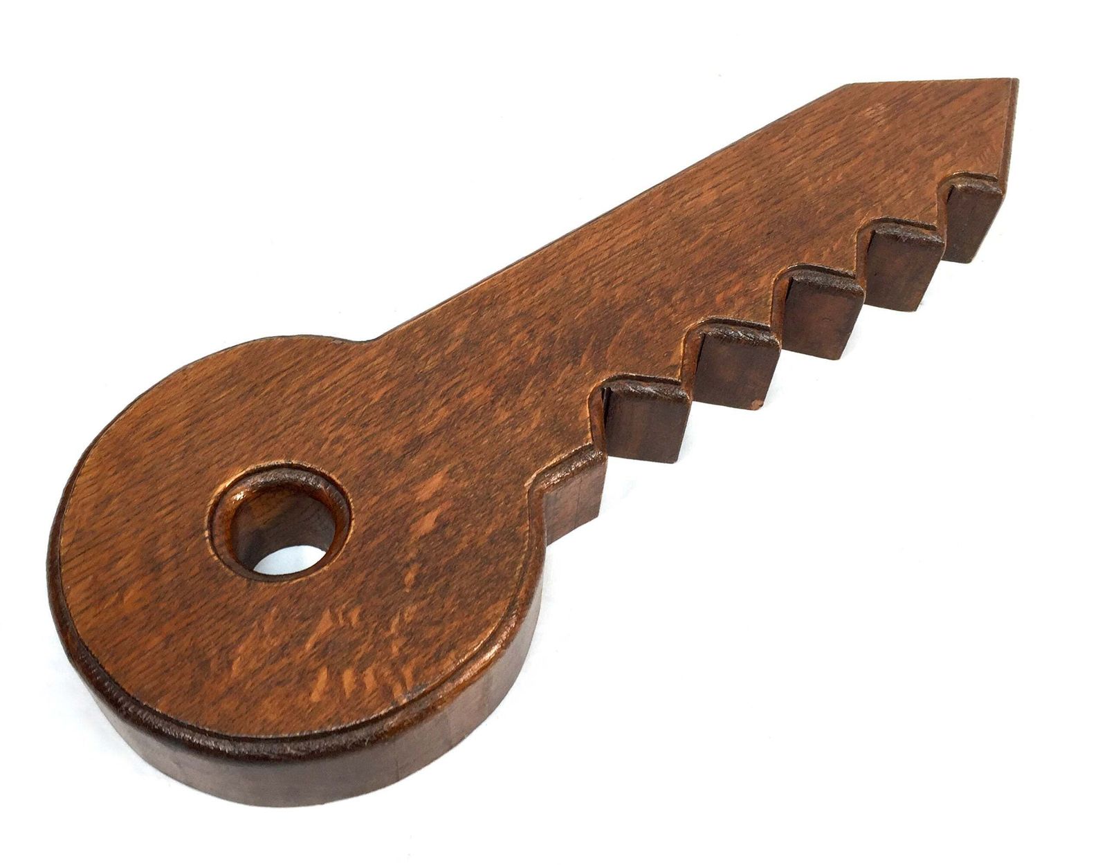 photo furniture Antique Hand Carved Wooden Oak Key Sign Vintage Home Decor / Mid 20th Century