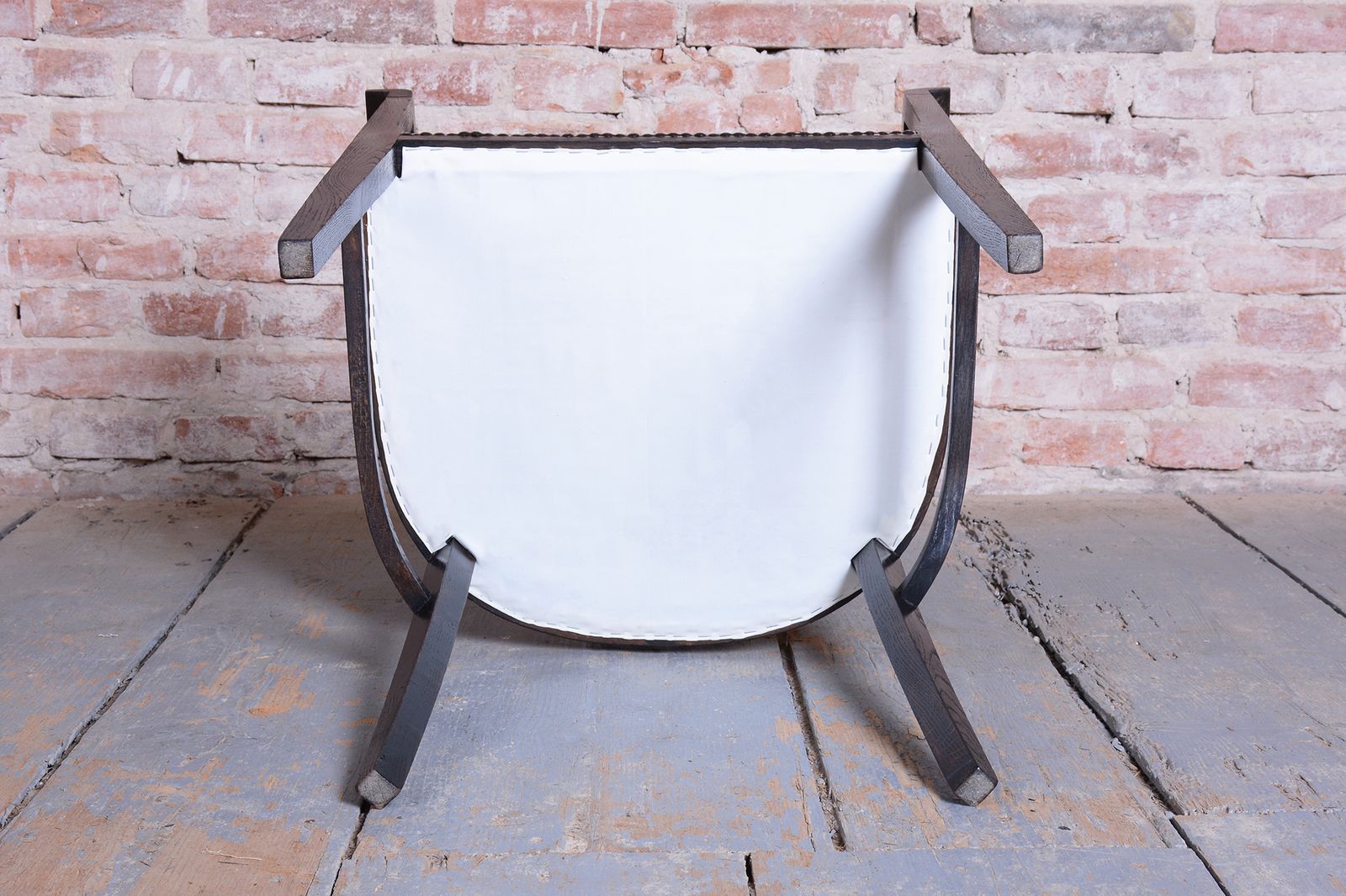 photo buy Restored Art Deco Armchair, Oak, Repolished, Reupholstred, Czech, 1920s