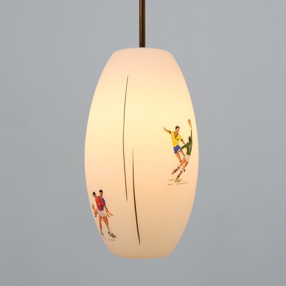 Collector's Pendant Lamp Commemorating The 1962 Fifa World Cup In Chile, United Kingdom, 1960s