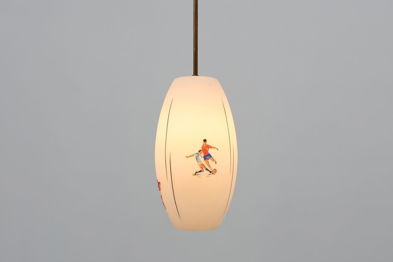 1592.0 Collector's Pendant Lamp Commemorating The 1962 Fifa World Cup In Chile, United Kingdom, 1960s photo