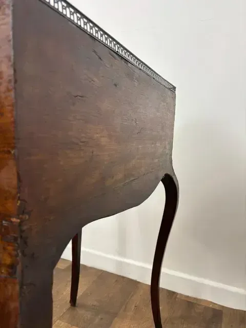 Victorian Walnut Inlaid Ladies Writing Desk photo furniture