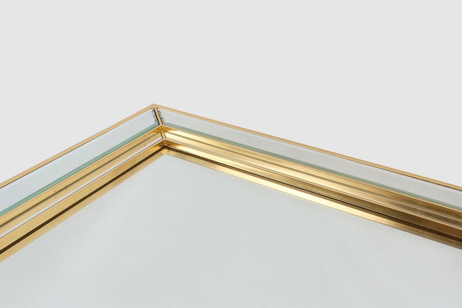 photo for sale Large Hollywood Regency Mirror By Deknudt, Belgium, 1980