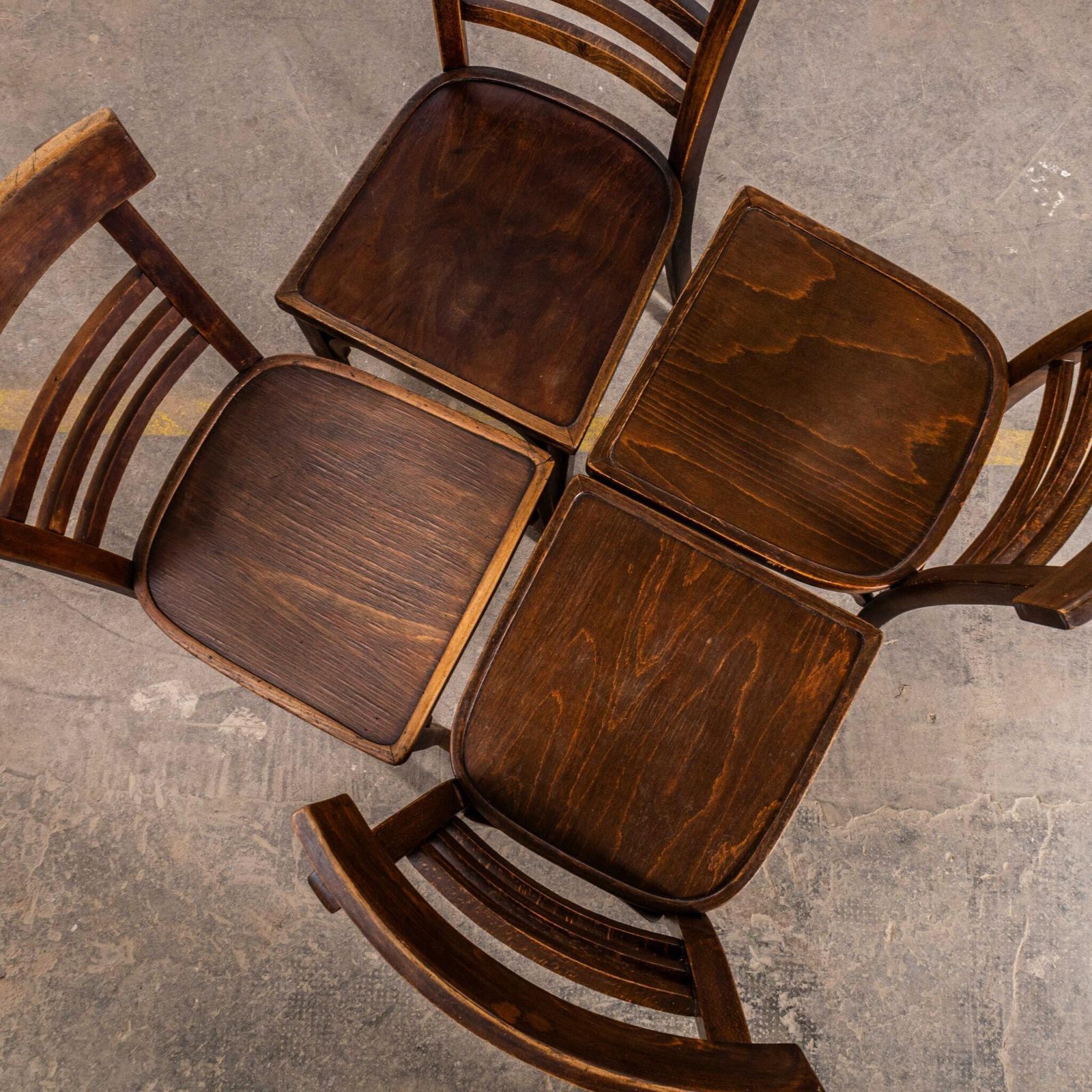1950’s Bentwood Debrecen Tri Bar Back Dining Chairs – Set Of Four photo furniture