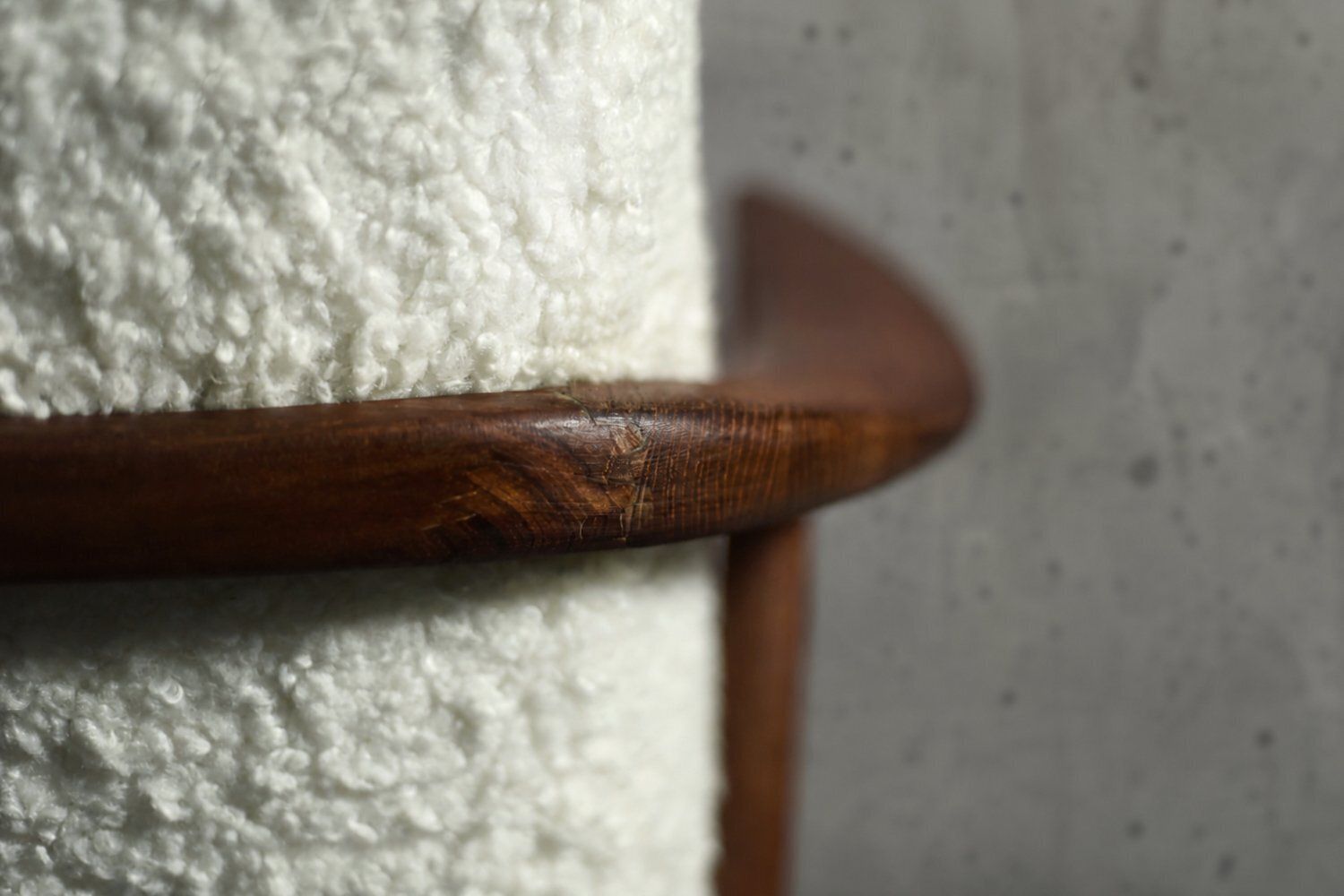 Mid Century Scandinavian Modern White Teak Armchair From Bröderna Andersson, 1960s photo Furniture
