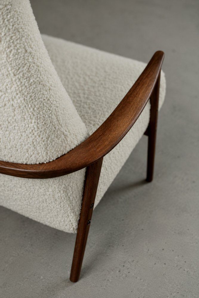 Mid-Century Scandinavisch Modern Witte Teakhouten Fauteuil van Bröderna Andersson, jaren 1960 photo 5852.0