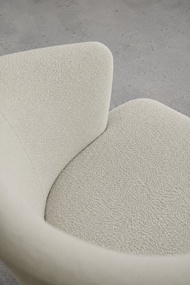 Mid-Century Scandinavisch Modern Eiken en Stoffen Fauteuil met Ronde Rugleuning, jaren 1960 photo 3656.0