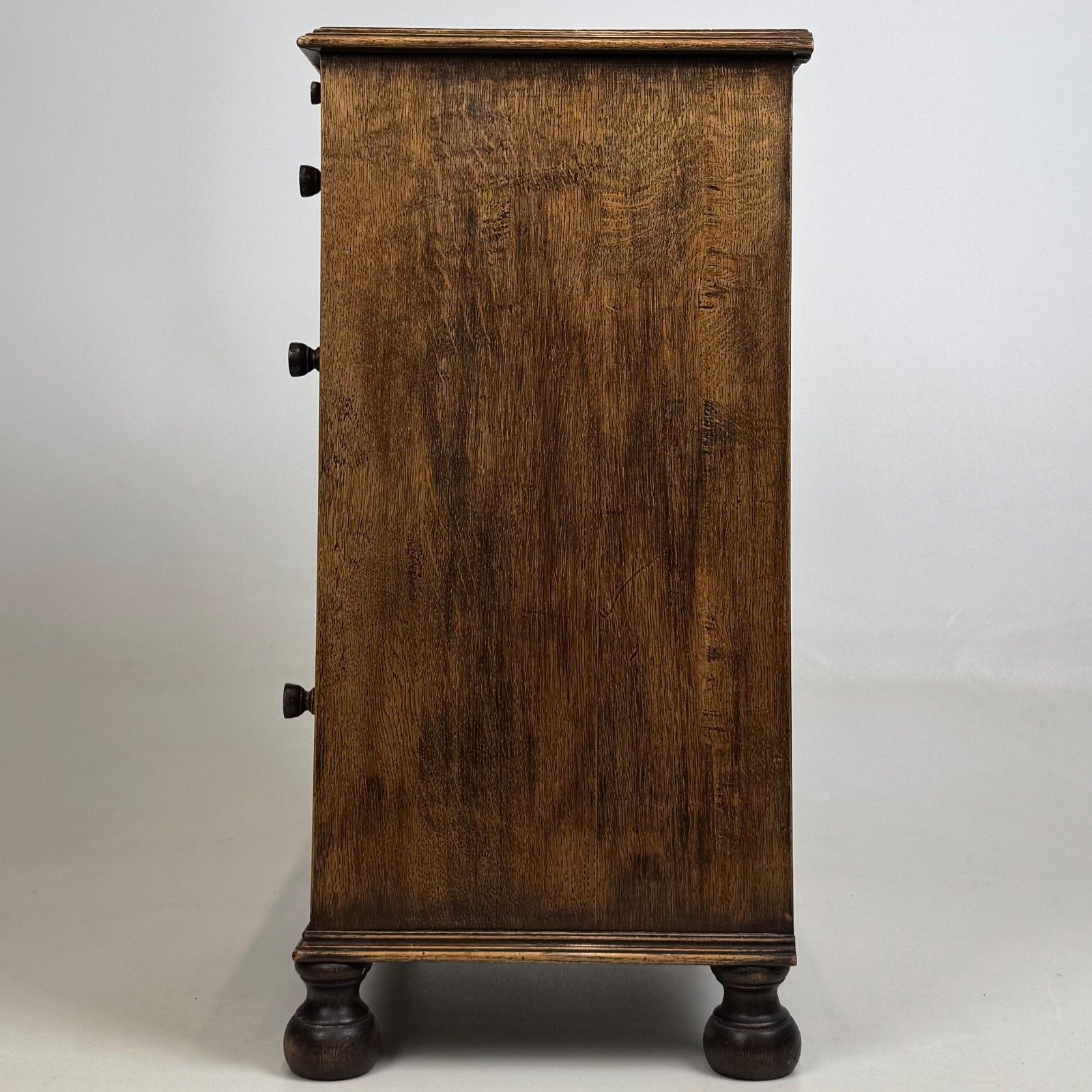 Antique 20th Century Small Edwardian Cabinet In Oak ( Af 5727 ) photo Furniture