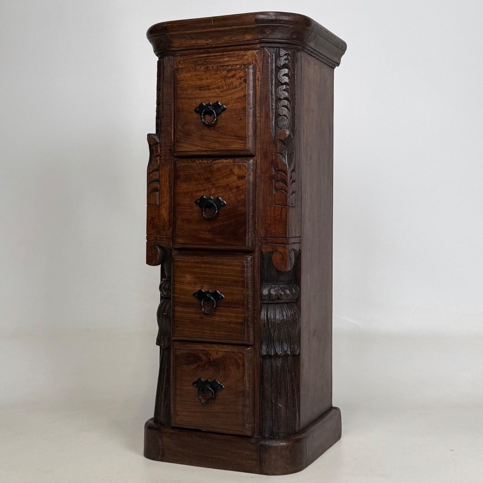 Antique 20th Century Indian Rosewood Chest Of Drawers ( Af 5724 ) photo furniture