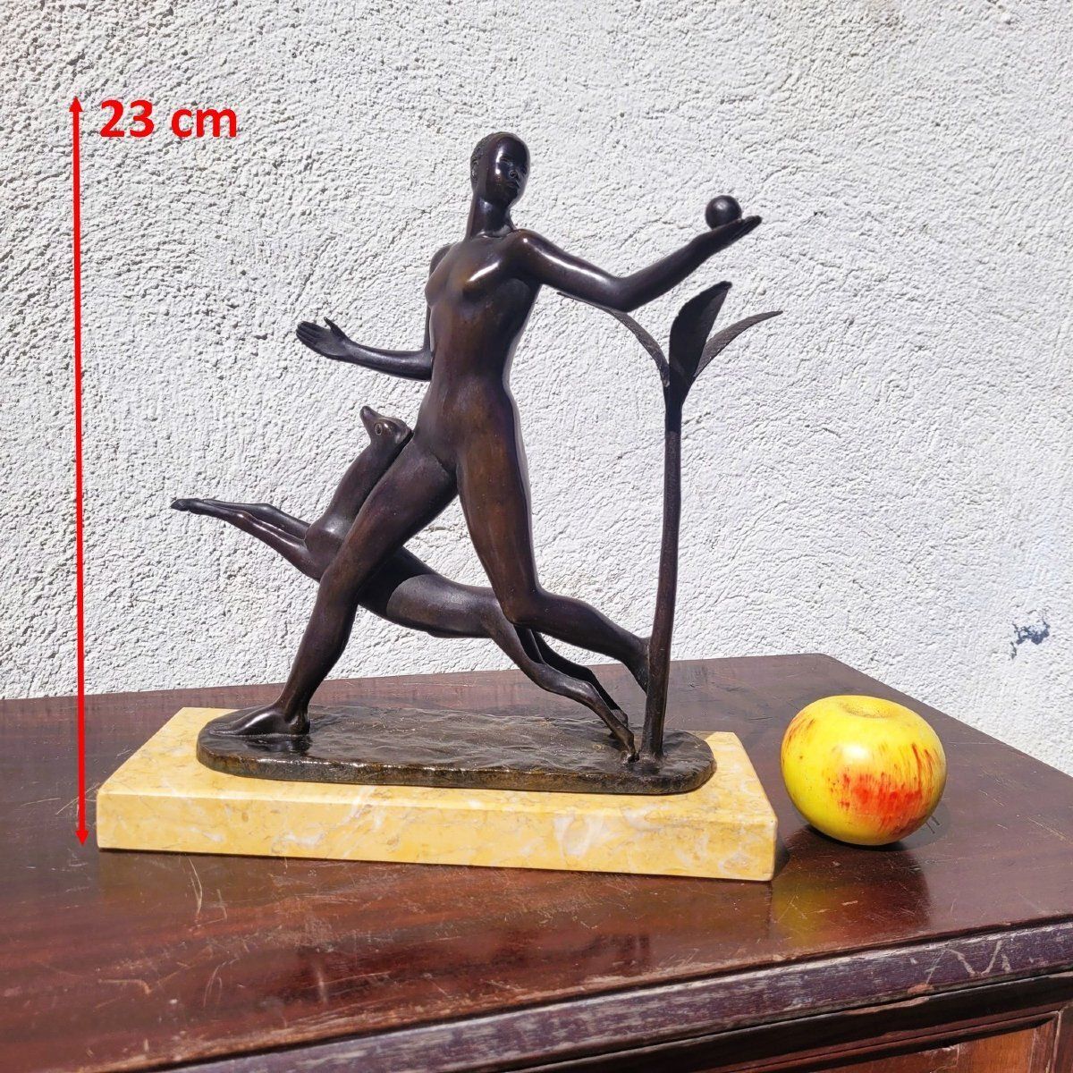 Man With Antelope, H23 cm, Brons, 20e eeuw photo furniture