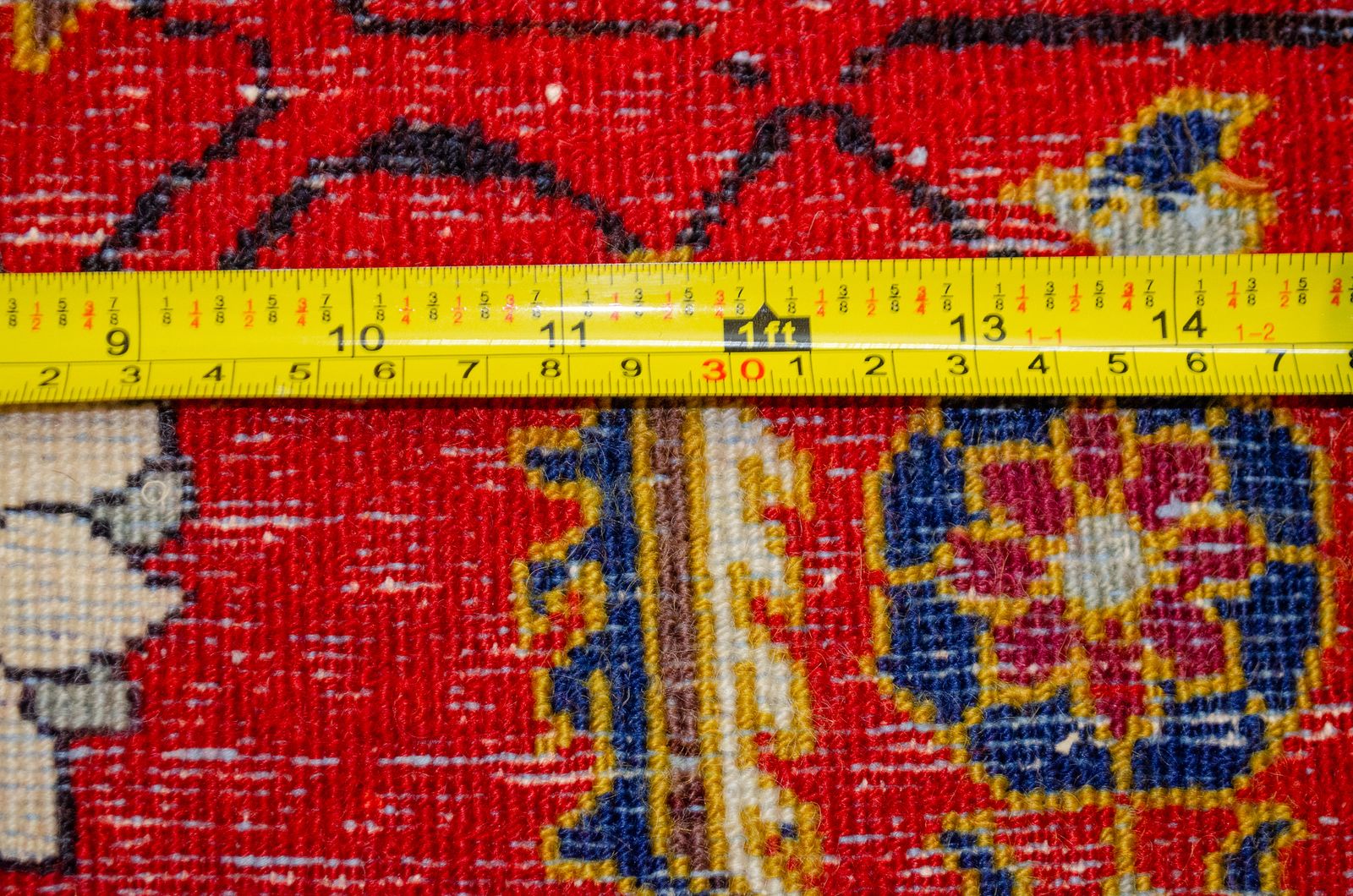 Vintage Tab Riz vloerkleed 194x128 cm, jaren 1980 photo for sale