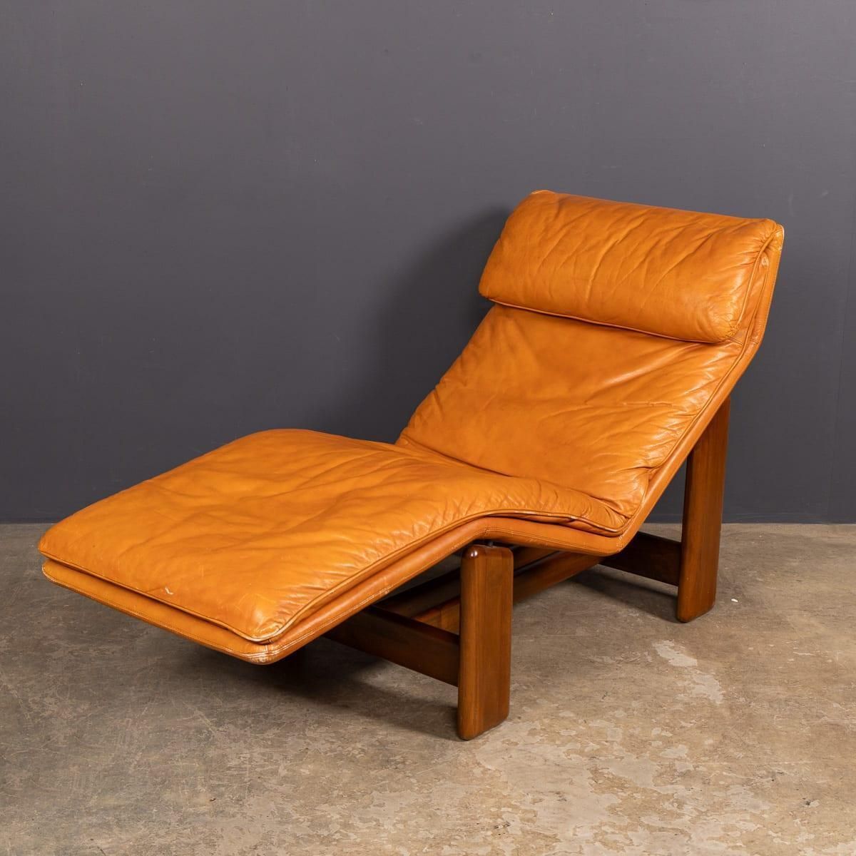 20thc Italian Periplo Leather Chaise Longue By Tarcisio Colzani For Mobil Girgi photo furniture