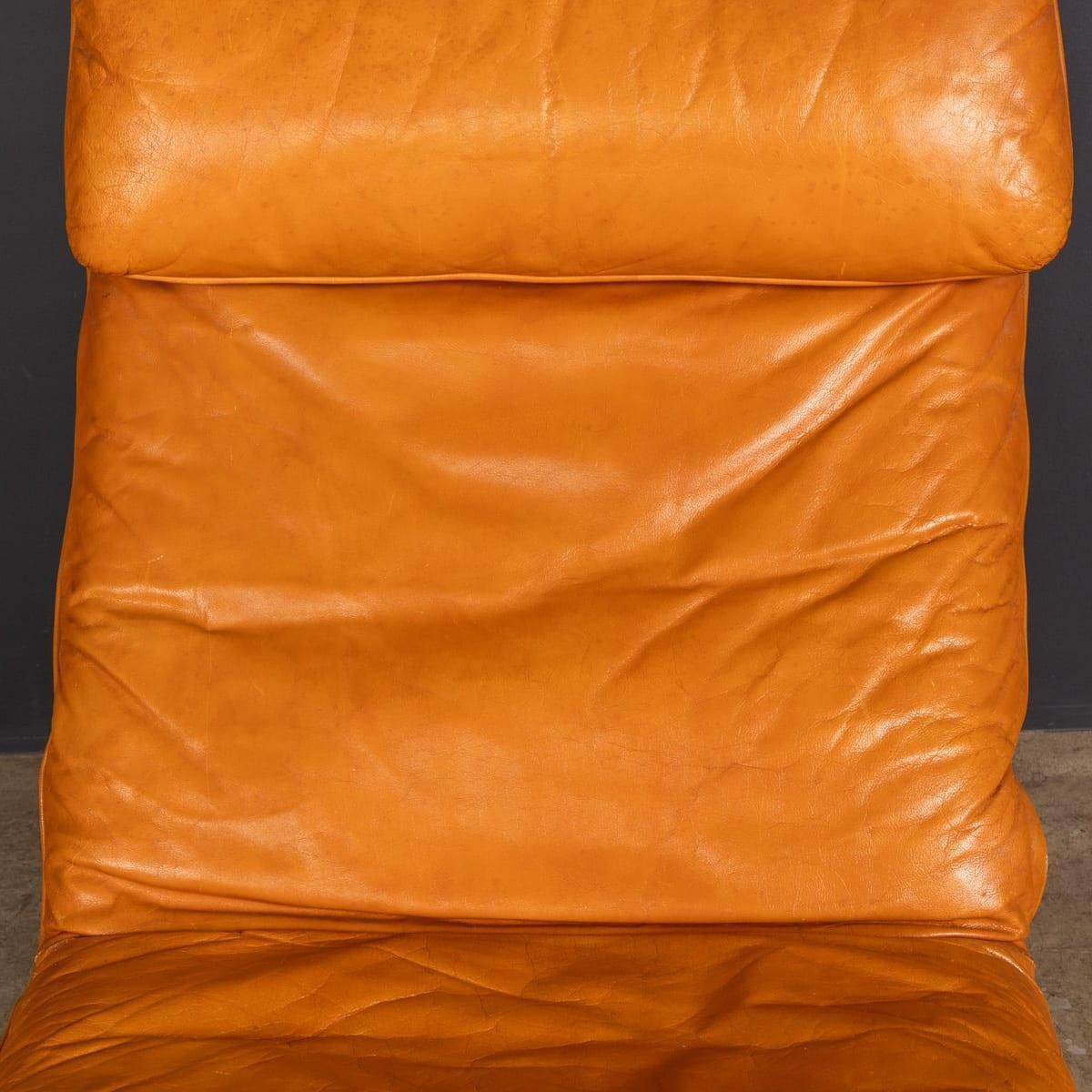 photo furniture 20thc Italian Periplo Leather Chaise Longue By Tarcisio Colzani For Mobil Girgi