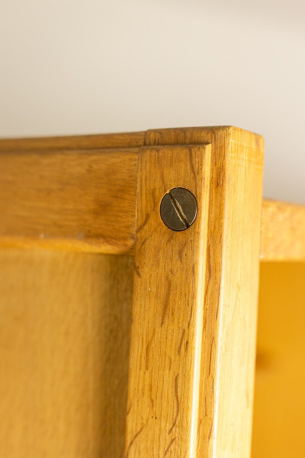 photo for sale Guillerme And Chambron. Oak Wardrobe With Built In Writing