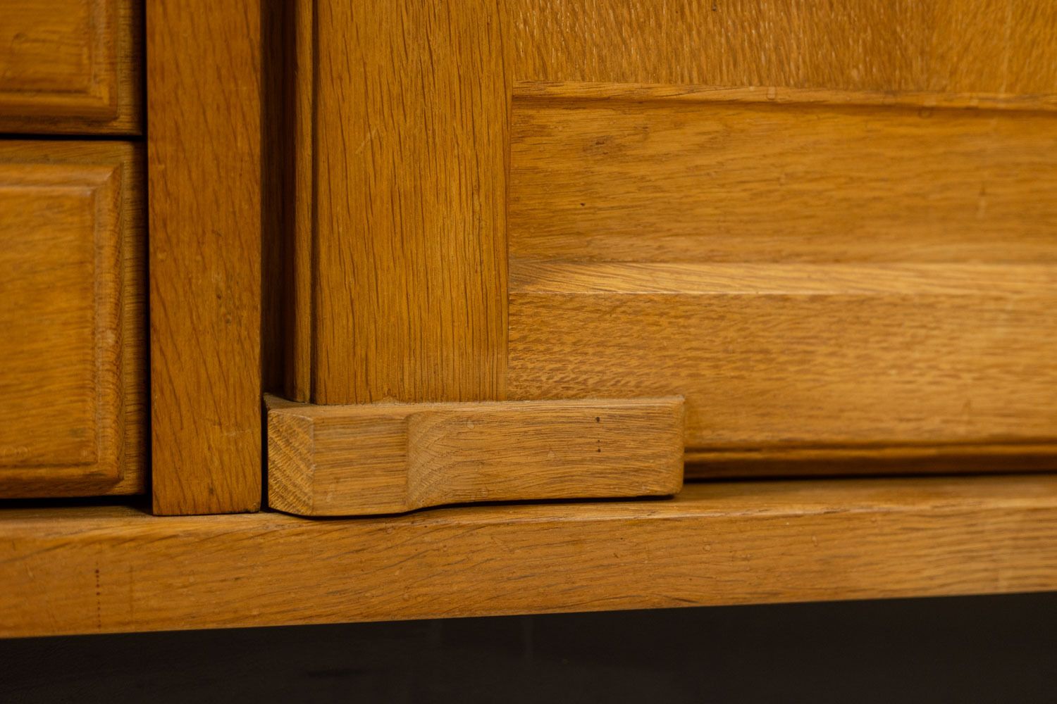 Furniture Guillerme And Chambron. Oak Wardrobe With Built In Writing photo