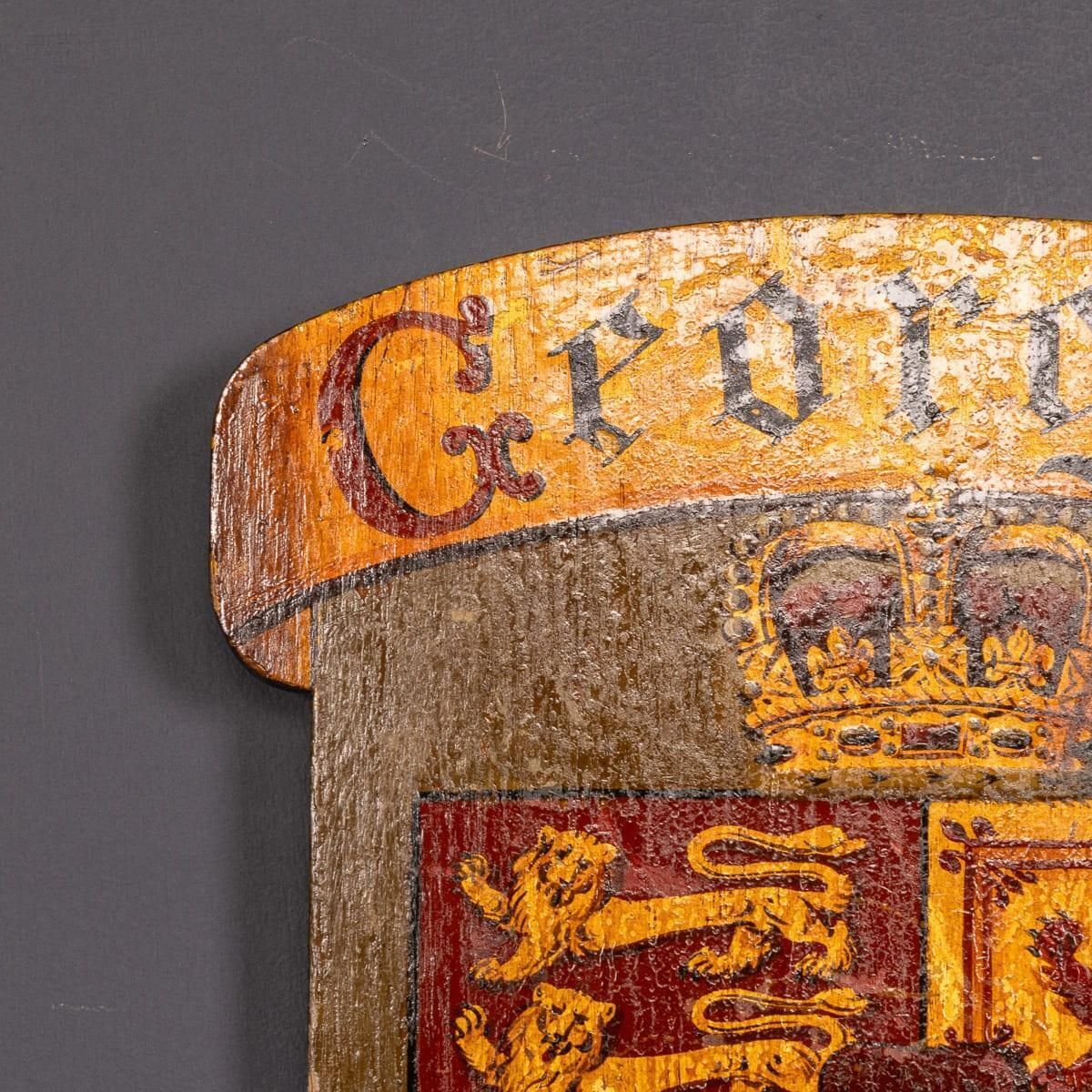 Pair Of 18thc English Hand Painted King George II & King George IV Shields photo Home Decor
