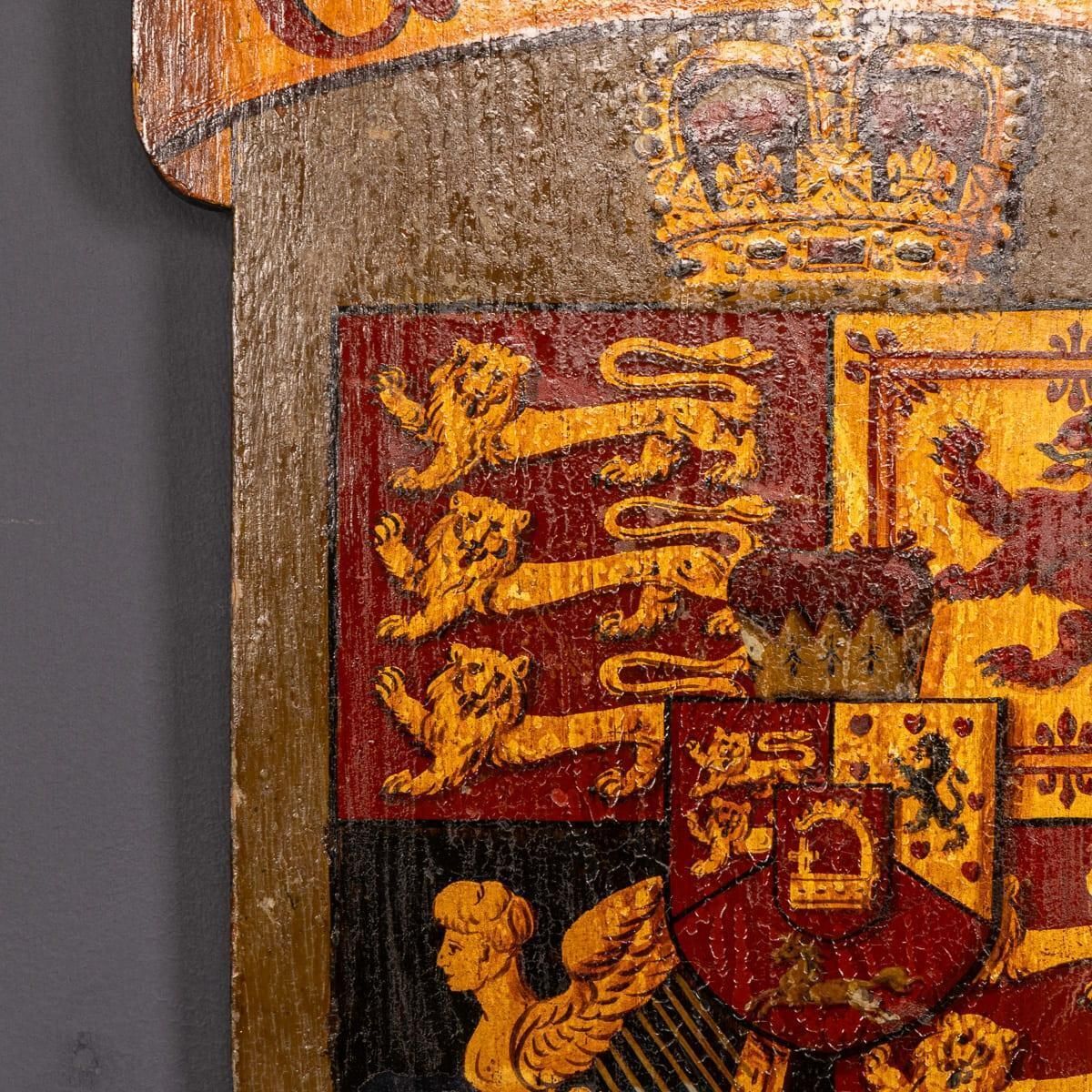 Pair Of 18thc English Hand Painted King George II & King George IV Shields photo buy