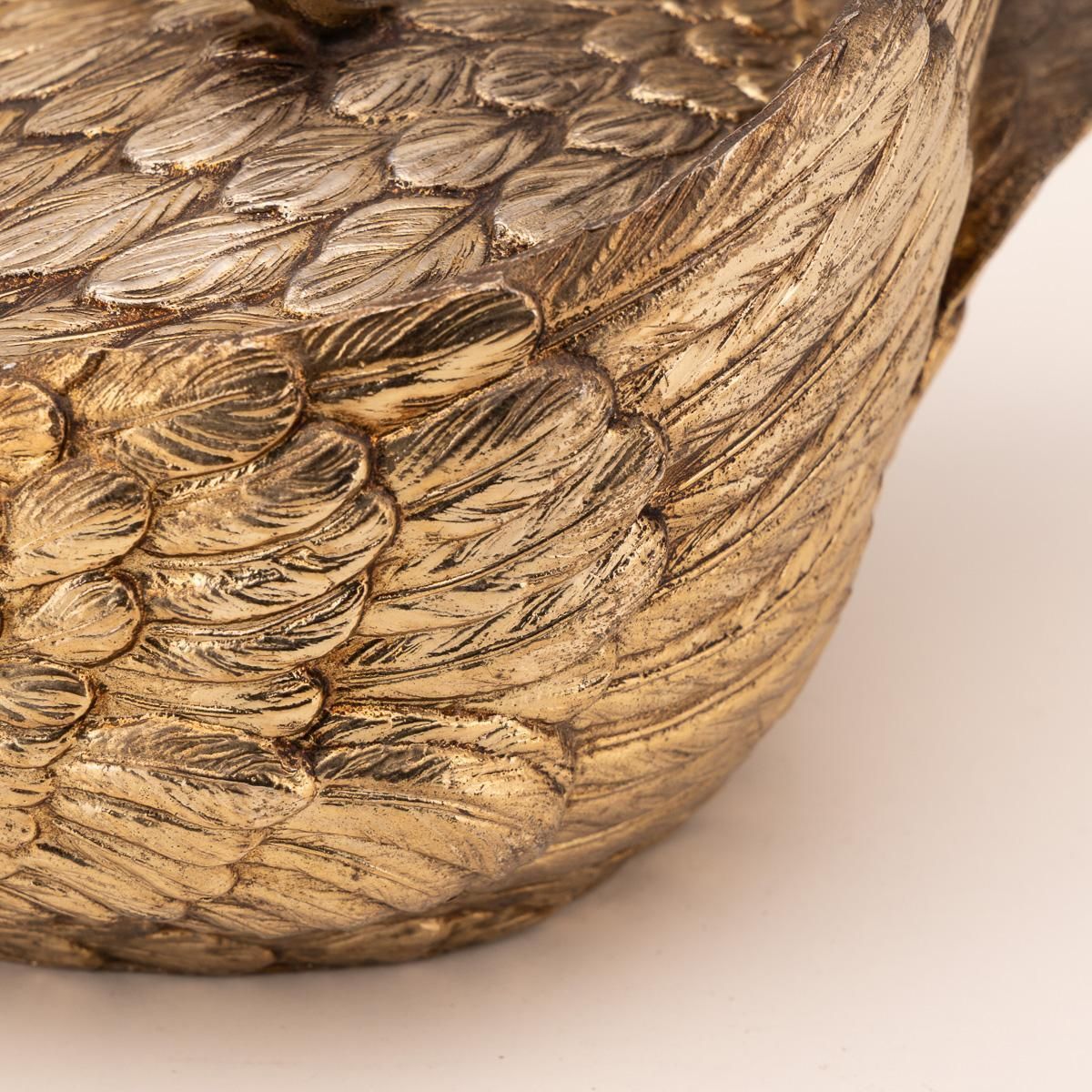 photo buy Gilded Swan Ice Bucket By Mauro Manetti, Mid Century Italian Design