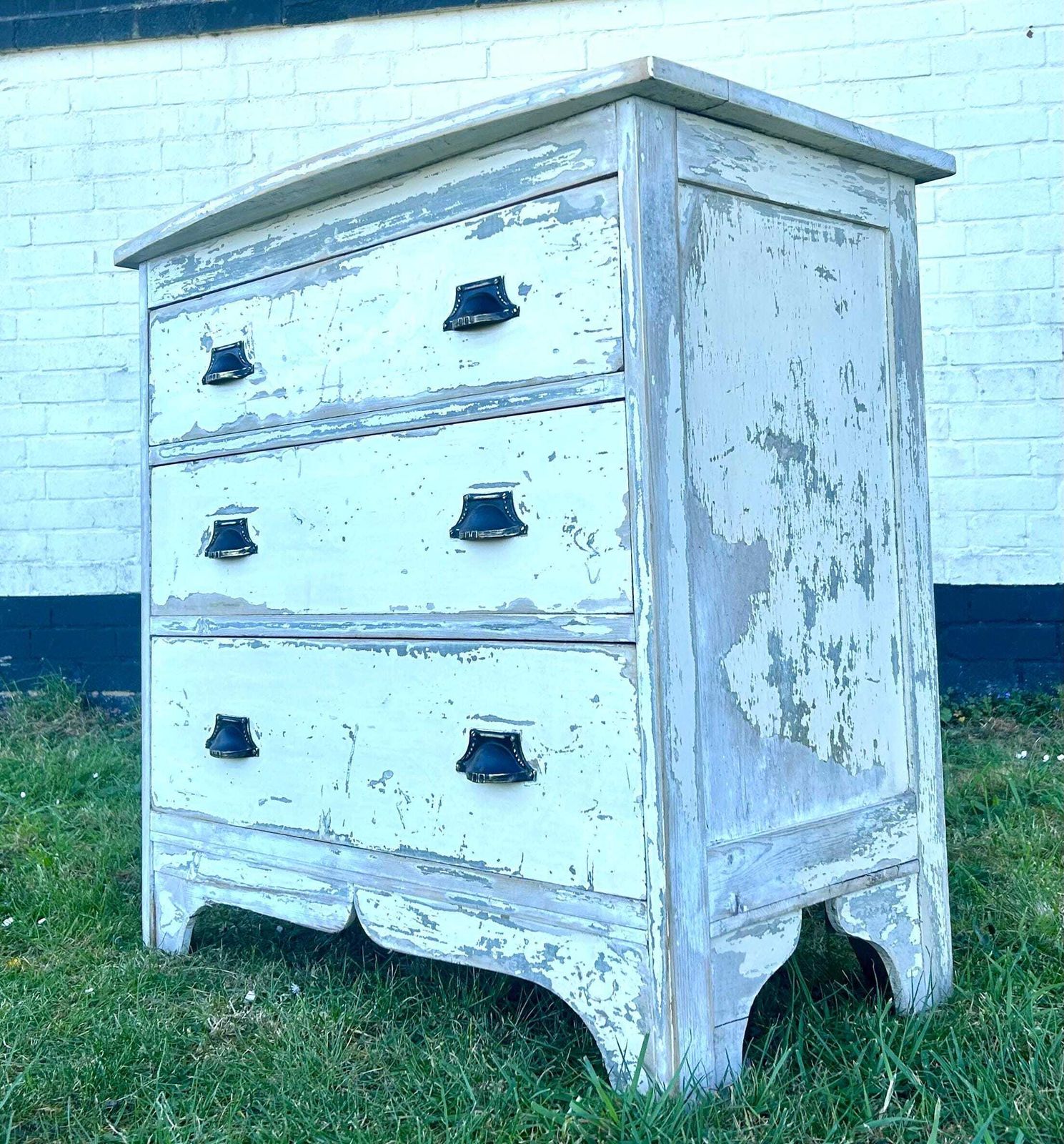 White Pine Chest Of Drawers Cabinet Cupboard Bedroom Farmhouse Industrial Antique Vintage Haberdashery Storage Shabby Chic Wooden French