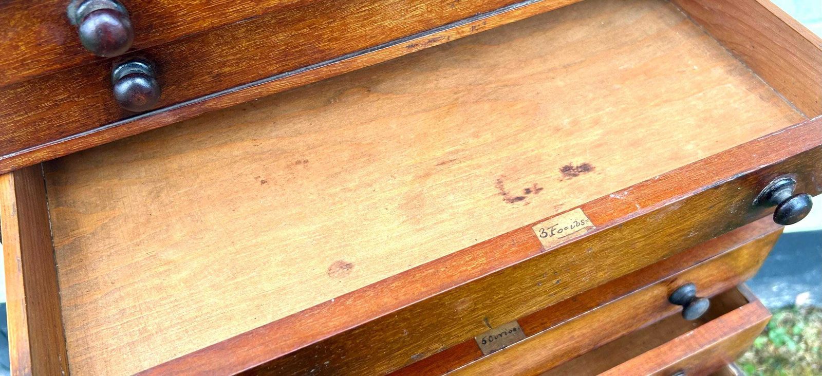 photo furniture Victorian Eight Drawer Cabinet Mahogany Wellington Specimen Collectors Drawer Industrial Antique Vintage Haberdashery Storage Wooden
