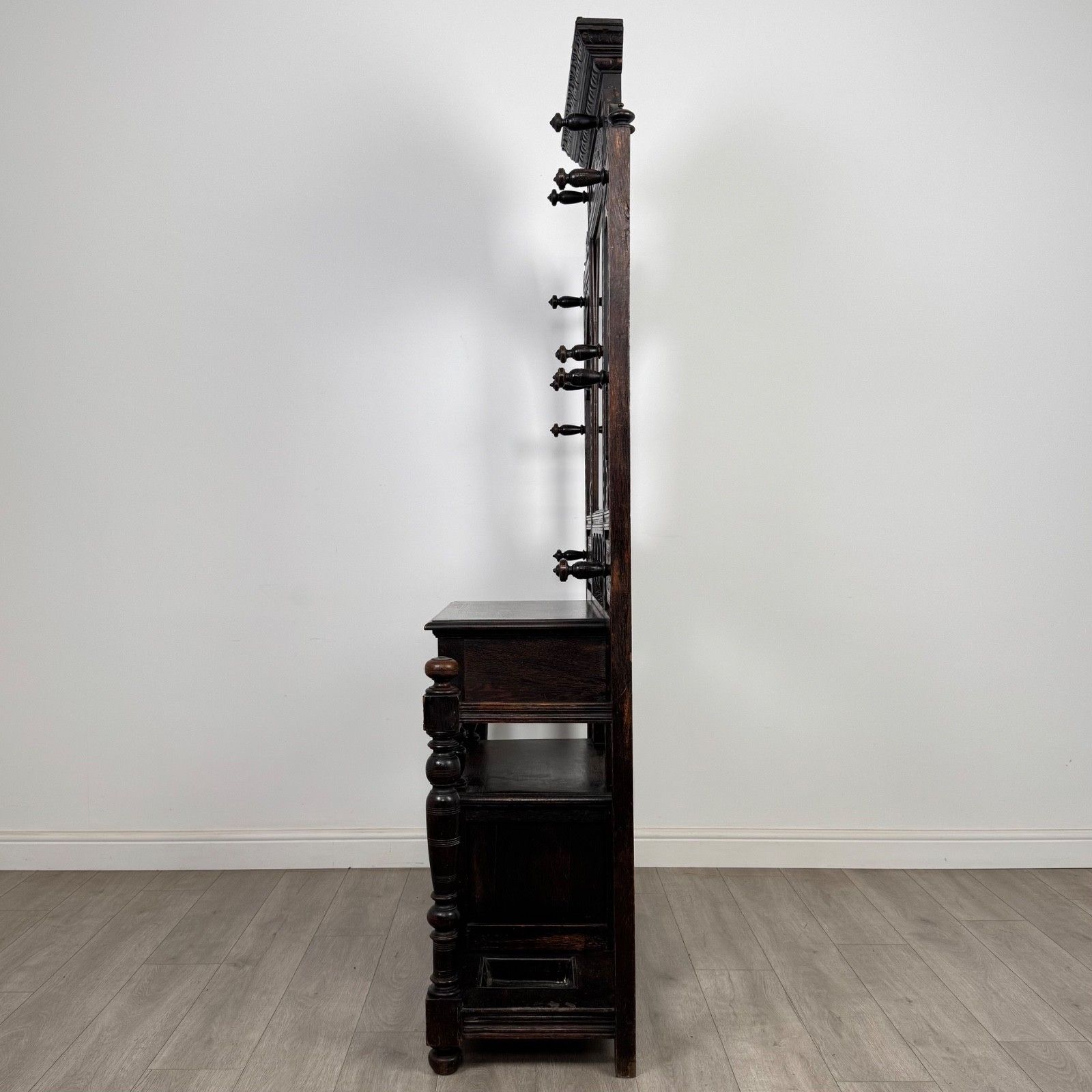 Antique 19th Century Impressive Victorian Hall Stand In Oak ( Af 5704 ) photo Home Decor