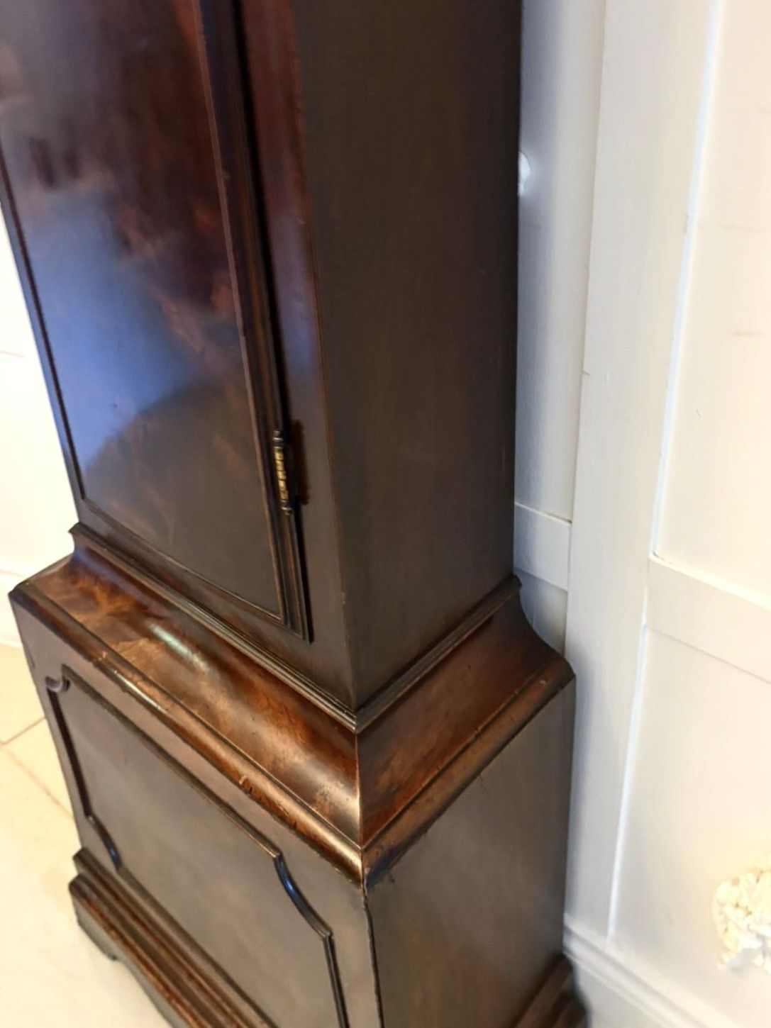 Antique 18th Century Mahogany 8 Day Strike Silent Longcase Clock Henry Weedon London photo buy