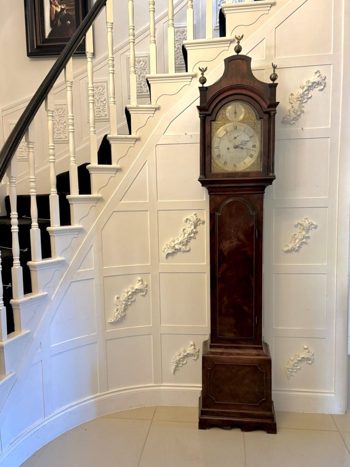 Antique 18th Century Mahogany 8 Day Strike Silent Longcase Clock Henry Weedon London