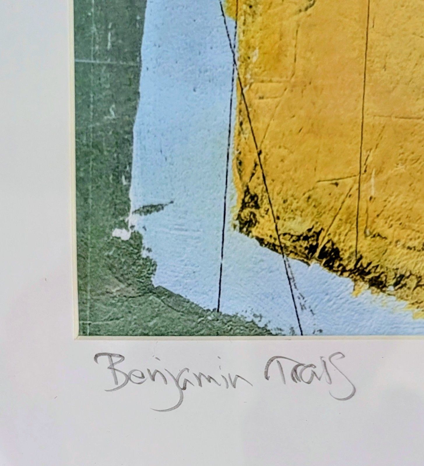Signed Limited Edition Framed Print By Benjamin Frais Geometric Abstract Art 13 photo vinterior