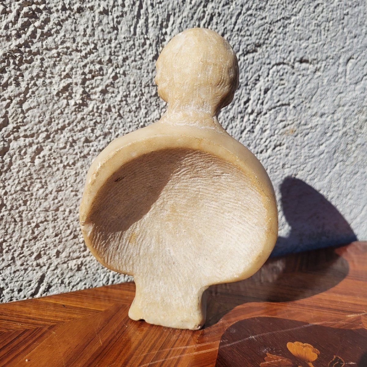 Buste van een heer in marmer, 17e/18e eeuw photo Kunst