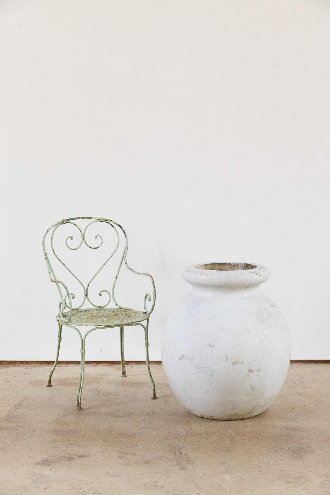 Pair Of Willy Guhl For Eternit Olive Pot Planters, Switzerland, C1960 photo for sale