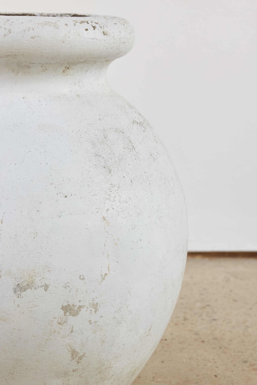 Pair Of Willy Guhl For Eternit Olive Pot Planters, Switzerland, C1960 photo vinterior