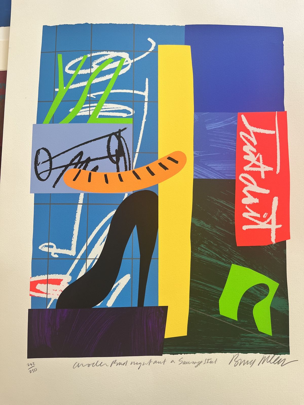 Another Bad Night Out On Sausage Street By Bruce Mclean photo furniture