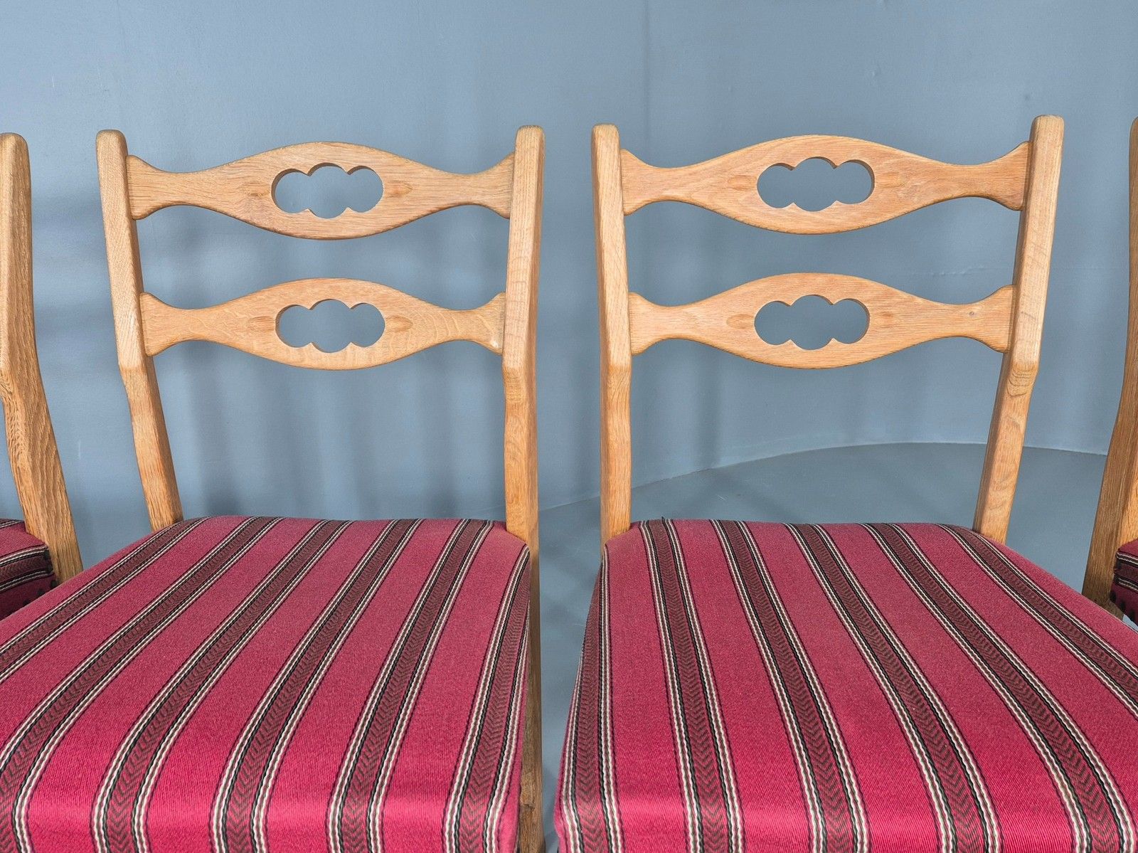 4 Vintage Henning Kjaenulf Oak Dining Chairs 1970s Danish Retro Eb12110 photo 550.0