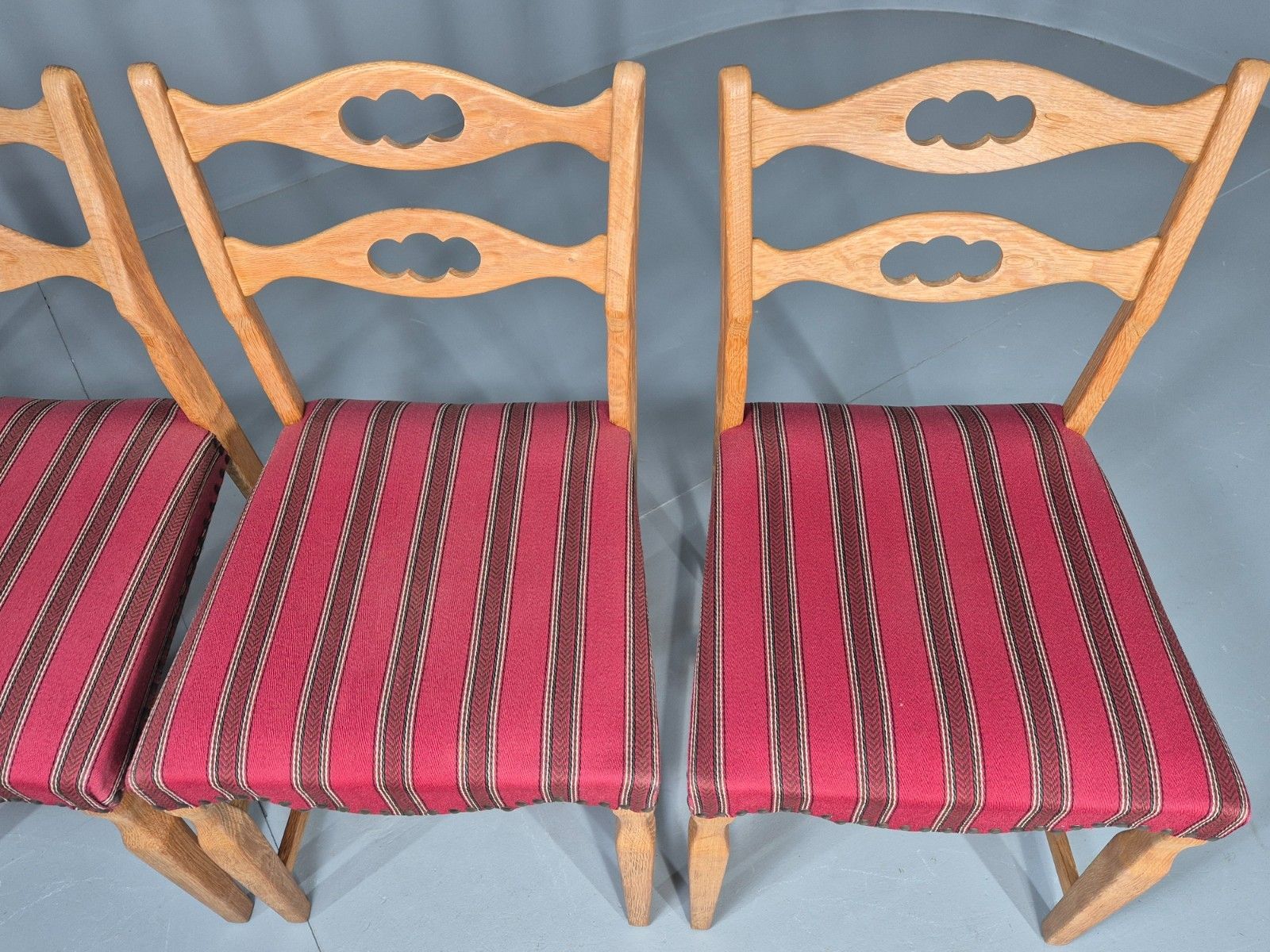 4 Vintage Henning Kjaenulf Oak Dining Chairs 1970s Danish Retro Eb12110 photo buy