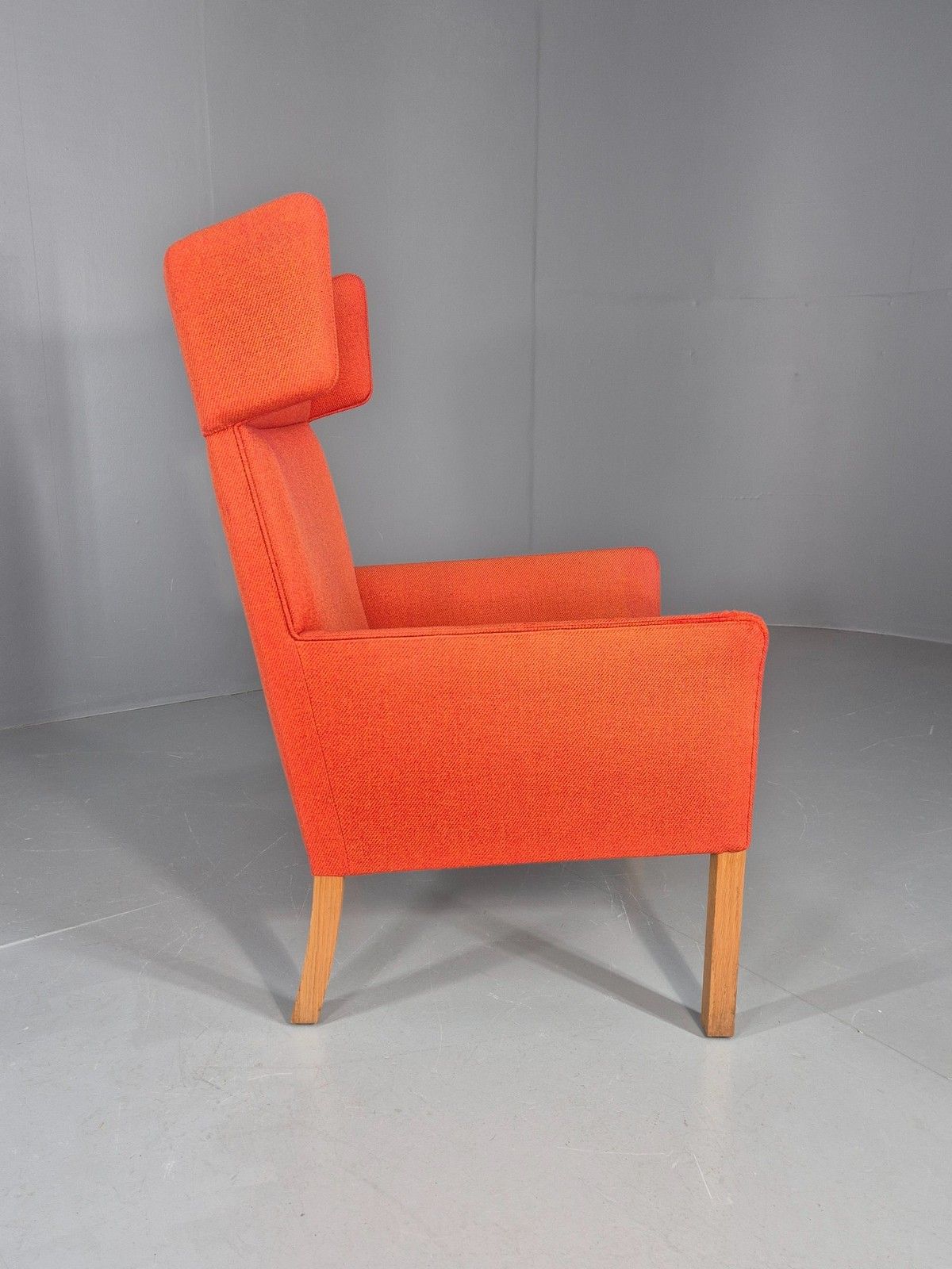 Vintage Mid Century Red Wingback Armchair Danish Design 1960s Retro Eb12120 photo buy